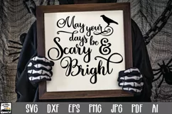 Scary and Bright SVG Cut File - Halloween SVG PNG EPS DXF Product Image 1