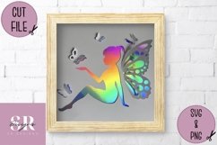 3D Fairy| Paper cutting | pop up Fairy SVG Product Image 4