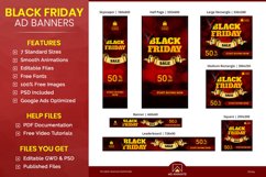 Black Friday Sale Animated Ad Banner Template Product Image 1