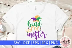 Bead Me Up Mister - Mardi Gras SVG EPS DXF PNG Product Image 1
