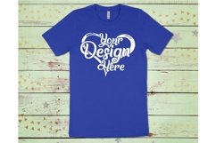 Bella Canvas Mockup 3001 TShirt Bundle Wooden Background 390 Product Image 3