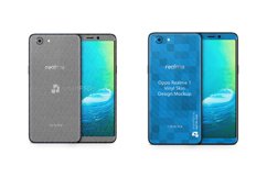 Oppo Realme 1 Vinyl Skin Design Mockup 2018 Product Image 2
