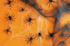 Halloween Spider Background, Halloween Background Design Product Image 1