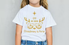 Oh deer svg, Oh deer Christmas is here, reindeer svg quote Product Image 2