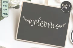 Welcome Home Sign SVG - SVG, PNG, EPS, DXF, Cut File Product Image 3