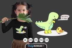 I am Vegan Cute Illustrations for T-Shirt Design Product Image 1