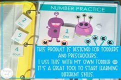 Monster Busy Binder | Toddler and Preschool Activities Product Image 4