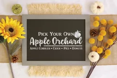Apple Orchard SVG Cut File - Fall Farmhouse SVG PNG DXF EPS Product Image 2