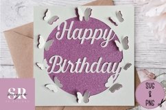3D Birthday card | Paper cutting |butterfly birthday card Product Image 3