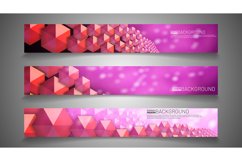 Set banner background for your design. vector graphic design Product Image 1
