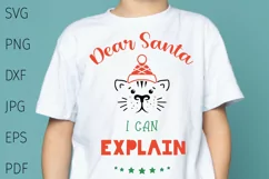 Dear Santa I Can Explain Svg, Christmas Svg, Kids Christmas Product Image 1
