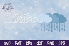 3D Cloud Mandala, Papercut Cloud, Nursery Decor, Layered Product Image 2