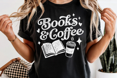 Books and Coffee PNG Book Lover Reading Product Image 5