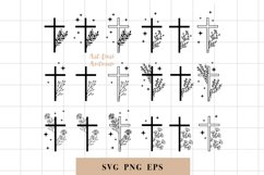 Cross SVG bundle, Floral easter cross designs Product Image 1
