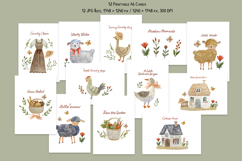 Country Cottage Charm Watercolor Clipart Collection Product Image 9