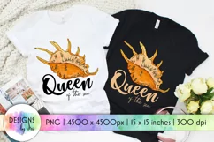 Queen of the Sea Sublimation | Seashell Sublimation | Summer Product Image 1