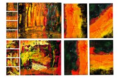 Set of 14 images. Abstract art background. Acrylic painting Product Image 1