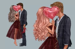 Valentine's Day Clipart, Love Couple Clip Art Product Image 6