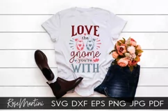 Love The Gnome You're With SVG Valentines Day Gnomes Product Image 1