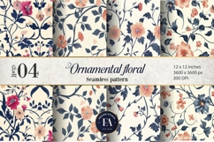 Ornamental Floral Pattern| Elegant Floral Texture Product Image 1