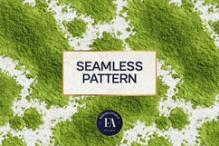 Matcha Green Tea Pattern, Matcha Aesthetic Digital Paper Product Image 3