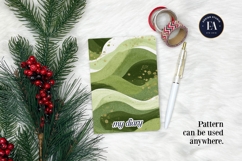 Matcha Green Tea Pattern, Matcha Aesthetic Digital Paper Product Image 4