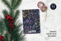 Embroidered Denim Digital Paper| Denim Pattern Product Image 4