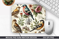 Sparrow Mouse Pad Sublimation PNG Design - Mouse Pad PNG Product Image 1