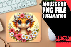 Cozy MOUSE MAT Inspirational Sublimation, Dragon Product Image 1