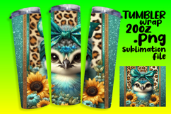 ARTISTIC PNG for 20oz Tumbler , Cute Animals Product Image 1
