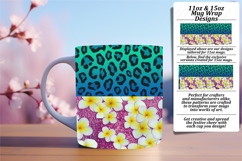 Elegant 15oz Mug Wrap Png Artwork , Leopard Print Product Image 1