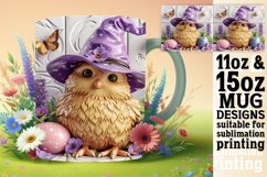 Whimsical Spring Bunny Mug Design 15oz Product Image 1