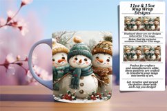 Winter Gingerbread Man Wrap 11oz/15oz Mug Design Product Image 1