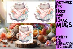 Whimsical Springtime Cat Sublimation Wrap - Colorful Charm Product Image 1