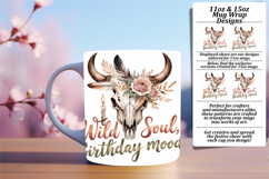Trendy 15oz Mug Wrap Png Design , Girl Quote Product Image 1
