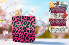 Glitter Leopard Print Mug Wrap 11oz/15oz Style Product Image 1