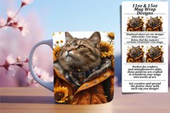 Joyful Cat Comedy Mug Wrap - 11oz/15oz Product Image 1