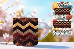 Colorful Glitter 11oz/15oz Stripe Mug Wrap Product Image 1