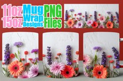 Floral Fantasy Mug Design - Sublimation Beauty Product Image 1