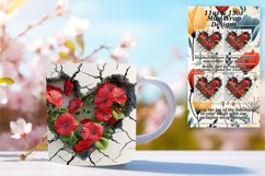Radiant Garden: 3D Heart Mug Wrap Variety Product Image 1