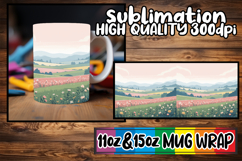 Cozy smiles 11oz 15oz sublimation wrap, Spring Product Image 1