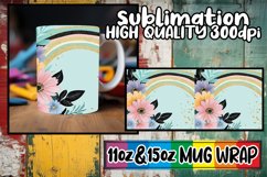 Sweet mornings 11oz 15oz mug wrap, Flower Product Image 1