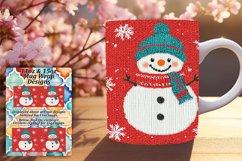Bright 11oz Mug Wrap Png Artwork , Snowman Product Image 1