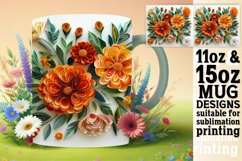 Fresh Vibrant Dreamy Spring Flower 3D Mug Wrap 11oz 15oz Product Image 1