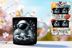 Sweet 15oz Mug Wrap Png Artwork , Astronaut Product Image 1