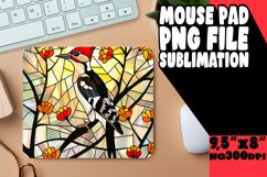Beautiful Birds Stained Glass Design Mouse Pad Product Image 1
