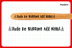 Christmas Wooden Spoon Handle Quote SVG - Yule Be Product Image 3