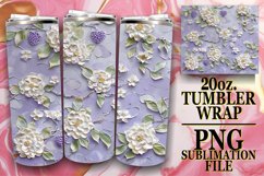 3D Bloom and Fruit 20oz Wrap Product Image 1