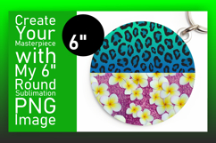Trendy Round Design for Keychains , Leopard Print Product Image 1