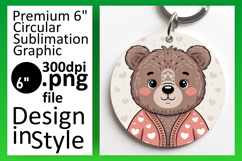 Bright Round Design Car Coaster , Valenines Animals Product Image 1